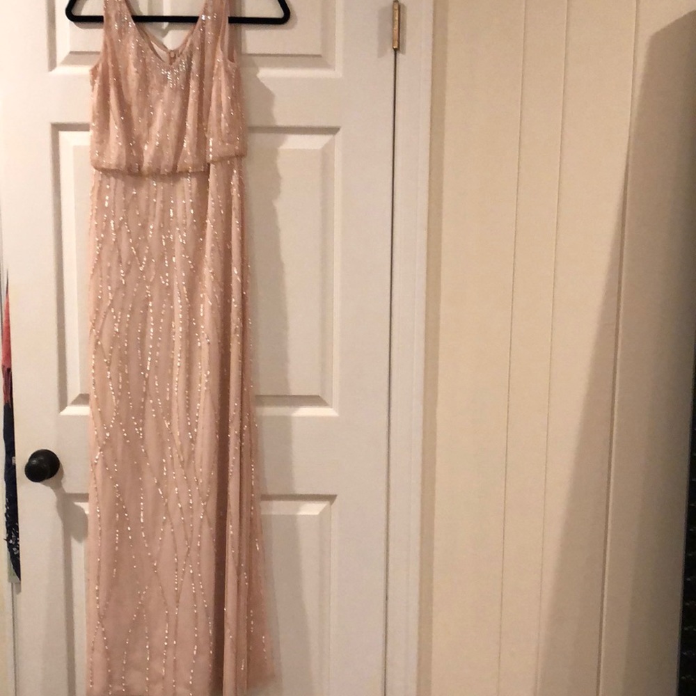Adrianna papell blush evening gown size 4